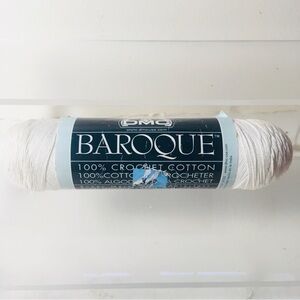 DMC Baroque 100% Crochet Cotton Thread Yarn 159 White Lot 22 Size 10 416y 2.6oz